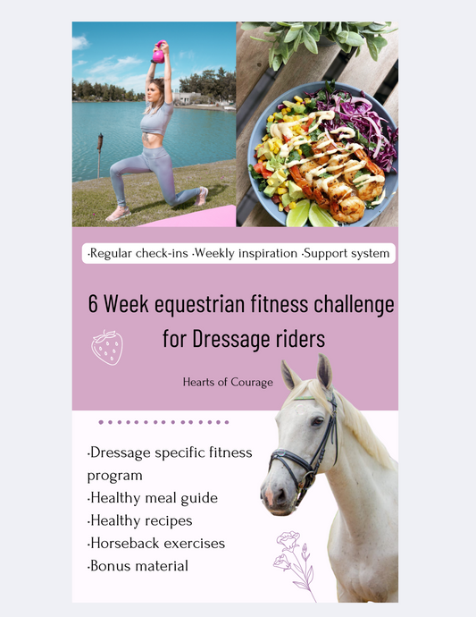 6 week equestrian fitness challenge for Dressage riders